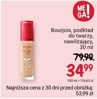 Rossmann Bourjois, podkład do twarzy, nawilżający, 30 ml oferta