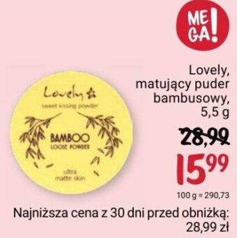 Rossmann Lovely, matujący puder bambusowy, 5,5 g oferta