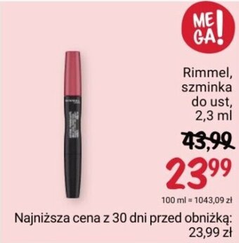 Rossmann Rimmel, szminka do ust, 2,3 ml oferta