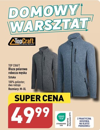 ALDI TOP CRAFT Bluza polarowa robocza męska oferta