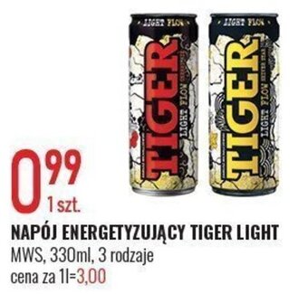 E.Leclerc NAPÓJ ENERGETYZUJĄCY TIGER LIGHT MWS, 330ml oferta