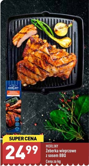 ALDI MORLINY Żeberka wieprzowe z sosem BBQ 1 kg oferta