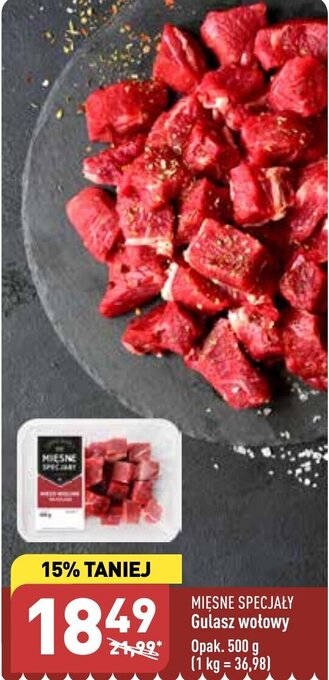 ALDI MIĘSNE SPECJAŁY Gulasz wołowy 500 g oferta