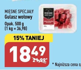 ALDI MIĘSNE SPECJAŁY Gulasz wołowy 500 g oferta