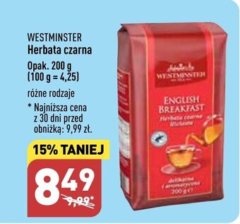 ALDI WESTMINSTER Herbata czarna 200 g oferta