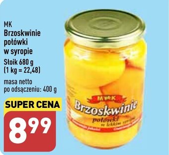 ALDI MK Brzoskwinie połówki w syropie 680 g oferta