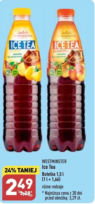ALDI WESTMINSTER Ice Tea 1,5 l oferta