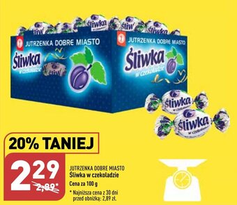ALDI JUTRZENKA DOBRE MIASTO Śliwka w czekoladzie 100 g oferta