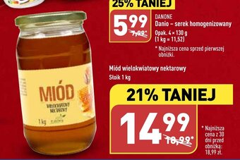 ALDI Miód wielokwiatowy nektarowy 1 kg oferta