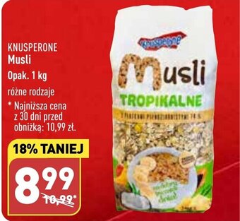 ALDI KNUSPERONE Musli 1 kg oferta