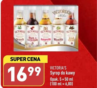 ALDI VICTORIA'S Syrop do kawy 5 x 50 ml oferta