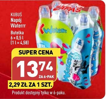 ALDI KUBUŚ Napój Waterrr 6 x 0,5 l oferta