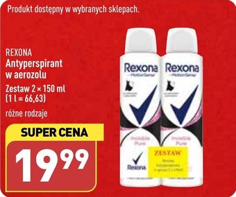 ALDI REXONA Antyperspirant w aerozolu 2 x 150 ml oferta