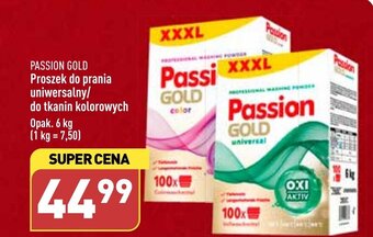 ALDI PASSION GOLD Proszek do prania uniwersalny/ do tkanin kolorowych 6 kg oferta