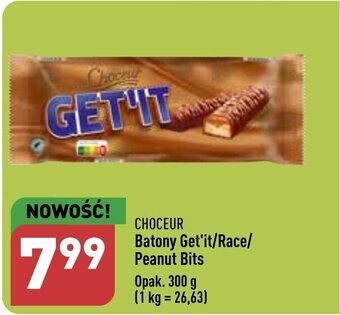 ALDI CHOCEUR Batony Get'it/Race/ Peanut Bits 300 g oferta