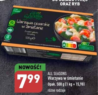 ALDI ALL SEASONS Warzywa w śmietanie Opak. 500 g oferta