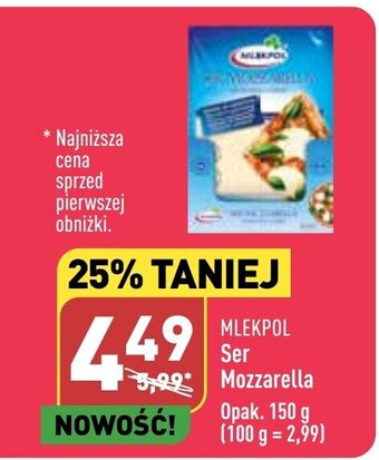 ALDI MLEKPOL Ser Mozzarella 150g oferta