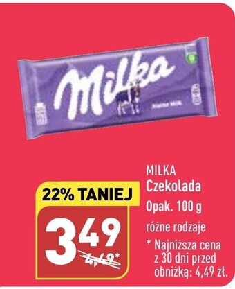 ALDI MILKA Czekolada Opak. 100 g oferta