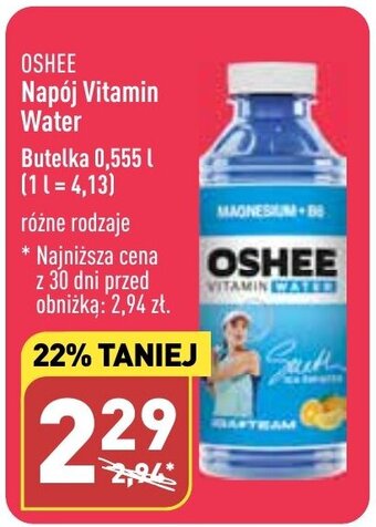 ALDI OSHEE Napój Vitamin Water 0,555l oferta
