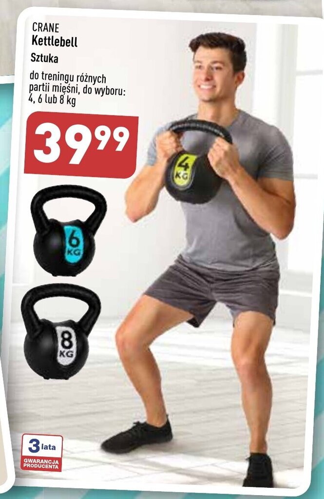 Promocja CRANE Kettlebell w ALDI
