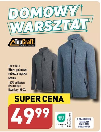 ALDI TOP CRAFT Bluza polarowa robocza męska oferta