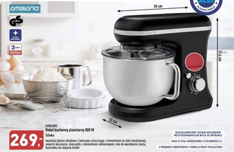 ALDI AMBIANO Robot kuchenny planetarny 800 W oferta