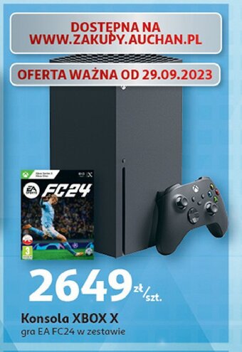 Auchan Konsola + gra fc24 oferta