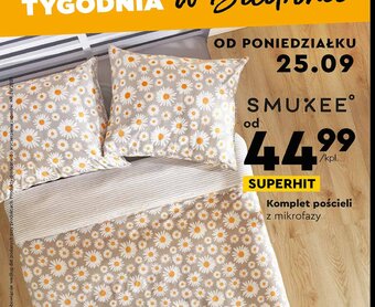 Biedronka Komplet pościeli dwustronnej 140 x 200 cm + 70 x 80 cm oferta