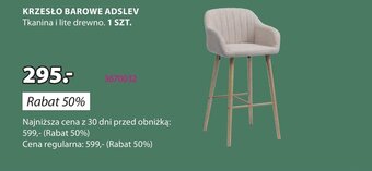 JYSK KRZESŁO BAROWE ADSLEV oferta