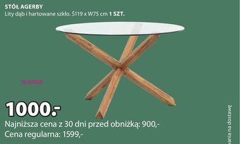 JYSK STÓŁ AGERBY oferta