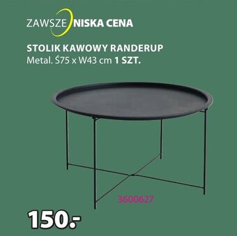 JYSK STOLIK KAWOWY RANDERUP oferta