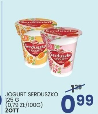 Wafelek JOGURT SERDUSZKO 125 G ZOTT oferta