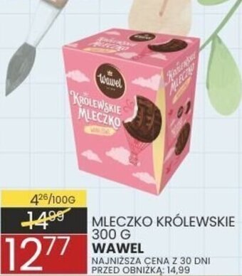 Wafelek MLECZKO KRÓLEWSKIE 300 G WAWEL oferta