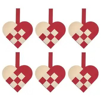 IKEA Vinterfint dekoracja wisząca, kształt serca czerwony/biały oferta