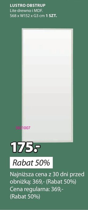 JYSK LUSTRO OBSTRUP oferta