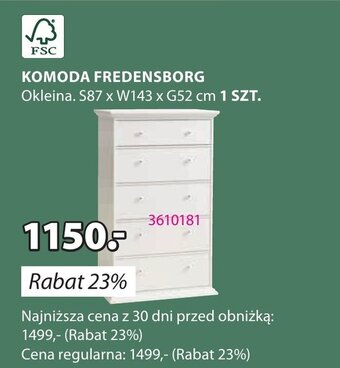 JYSK KOMODA FREDENSBORG oferta