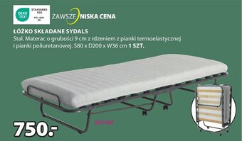 JYSK ŁÓŻKO SKŁADANE SYDALS oferta