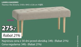 JYSK ŁAWKA HAGEBRO oferta