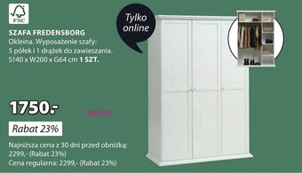 JYSK SZAFA FREDENSBORG oferta