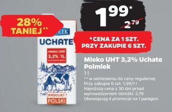 Netto Mleko UHT 3,2% Uchate Polmlek 1l oferta