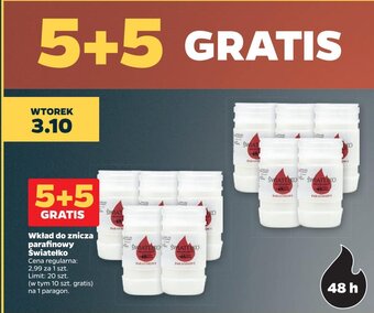 Netto Wkład do znicza parafinowy Światełko oferta