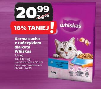 Netto Karma sucha z tuńczykiem dla kota whiskas oferta