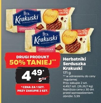Netto Herbatniki Serduszka Krakuski 171 g oferta