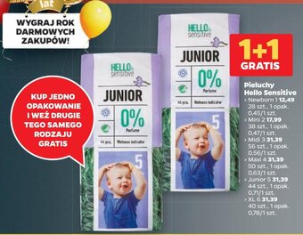 Netto Pieluchy Hello Sensitive 28 szt. oferta