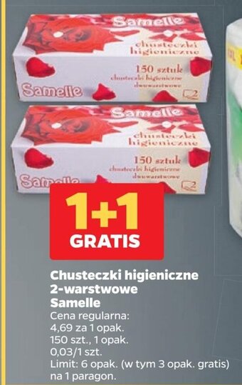 Netto Chusteczki higieniczne 2-warstwowe Samelle oferta