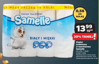Netto Papier toaletowy 2-warstwowy Samelle 24 rolki oferta