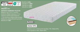 JYSK MATERAC PIANKOWY PLUS F95 oferta