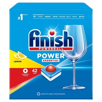 Biedronka Finish power essential lemon tabletki do zmywarki 42 sztuki oferta