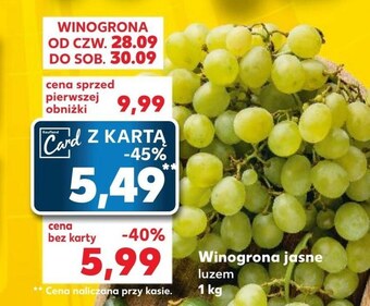 Kaufland Winogrona oferta