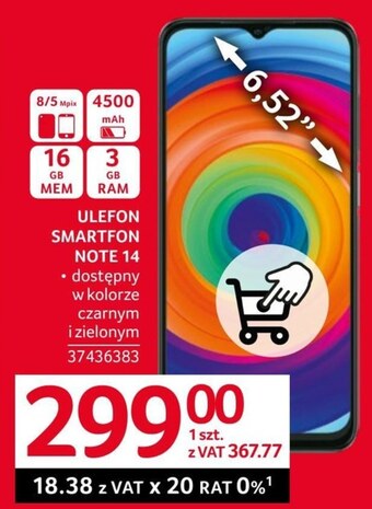 Selgros Smartfon ulefon oferta